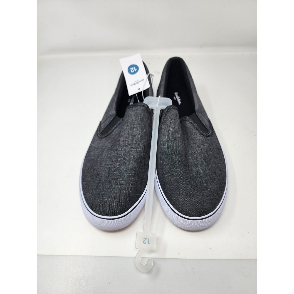 Goodfellow & Co Mens Low Top Slip On Sneakers Gray Canvas Casual Size 12